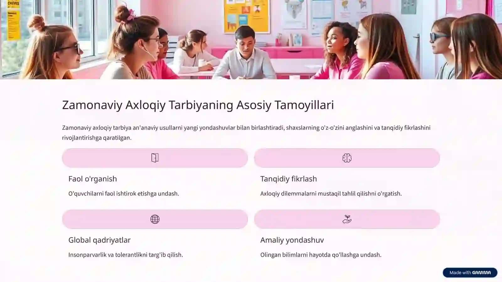 Zamonaviy Axloqiy Tarbiyaning Yutuq va Kamchiliklari 3