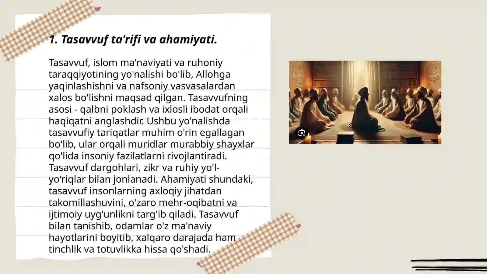Tasavvuf va hozirgi zamon 3