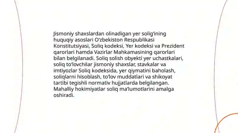 Jismoniy shaxslardan olinadigan yer soligʻi 3
