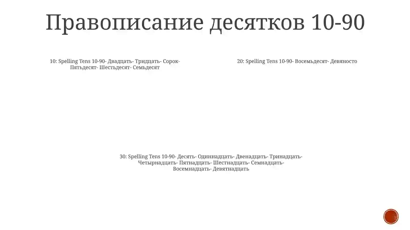 Правописание Имя Числительных 3
