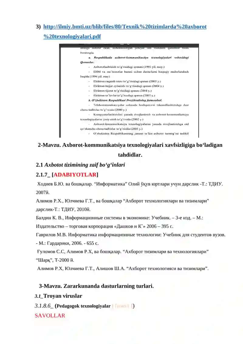 Kiberxavfsizlikga oid milliy va xorijiy me’yoriy-huquqiy hujjatlar tahlili 3