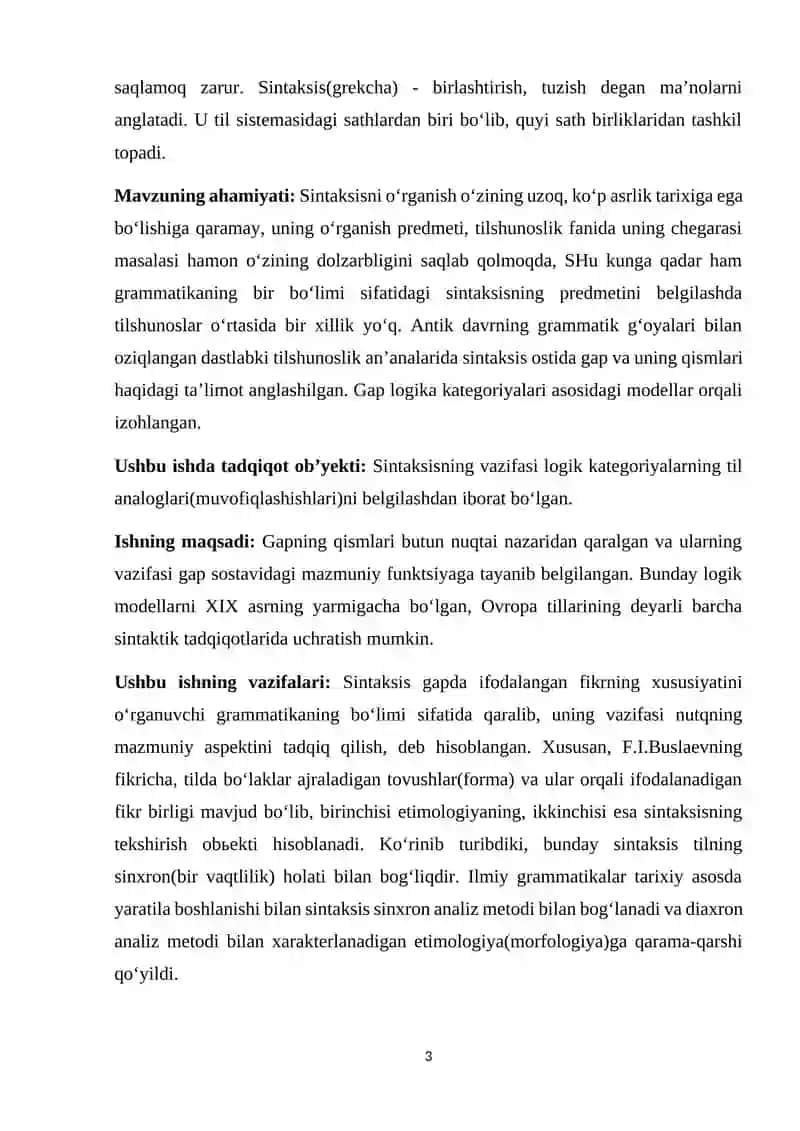 Sintaktik aloqa va sintaktik munosabat(Kurs ishi) 3