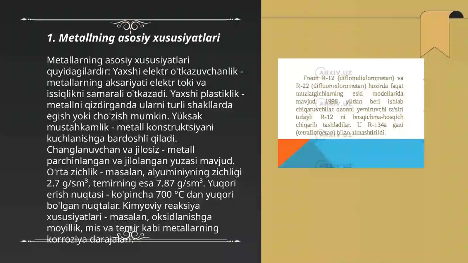 Metall va uning xususiyatlari 3