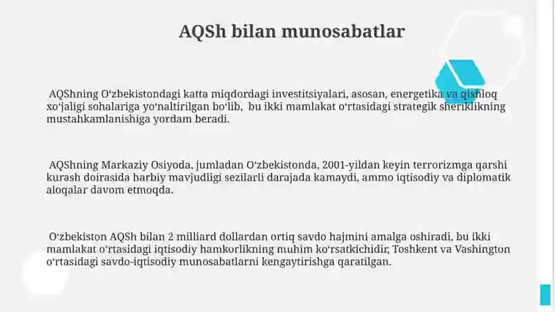 O'zbekistonning dunyo siyosiy xaritasida tutgan o'rni 3
