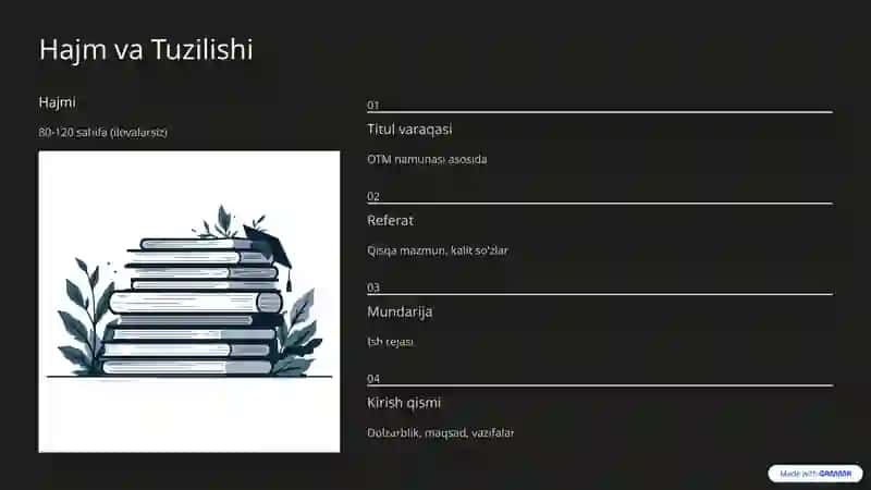 Magistrlik Dissertatsiyasi Rasmiylashtirishga Qo'yiladigan Talablar 3