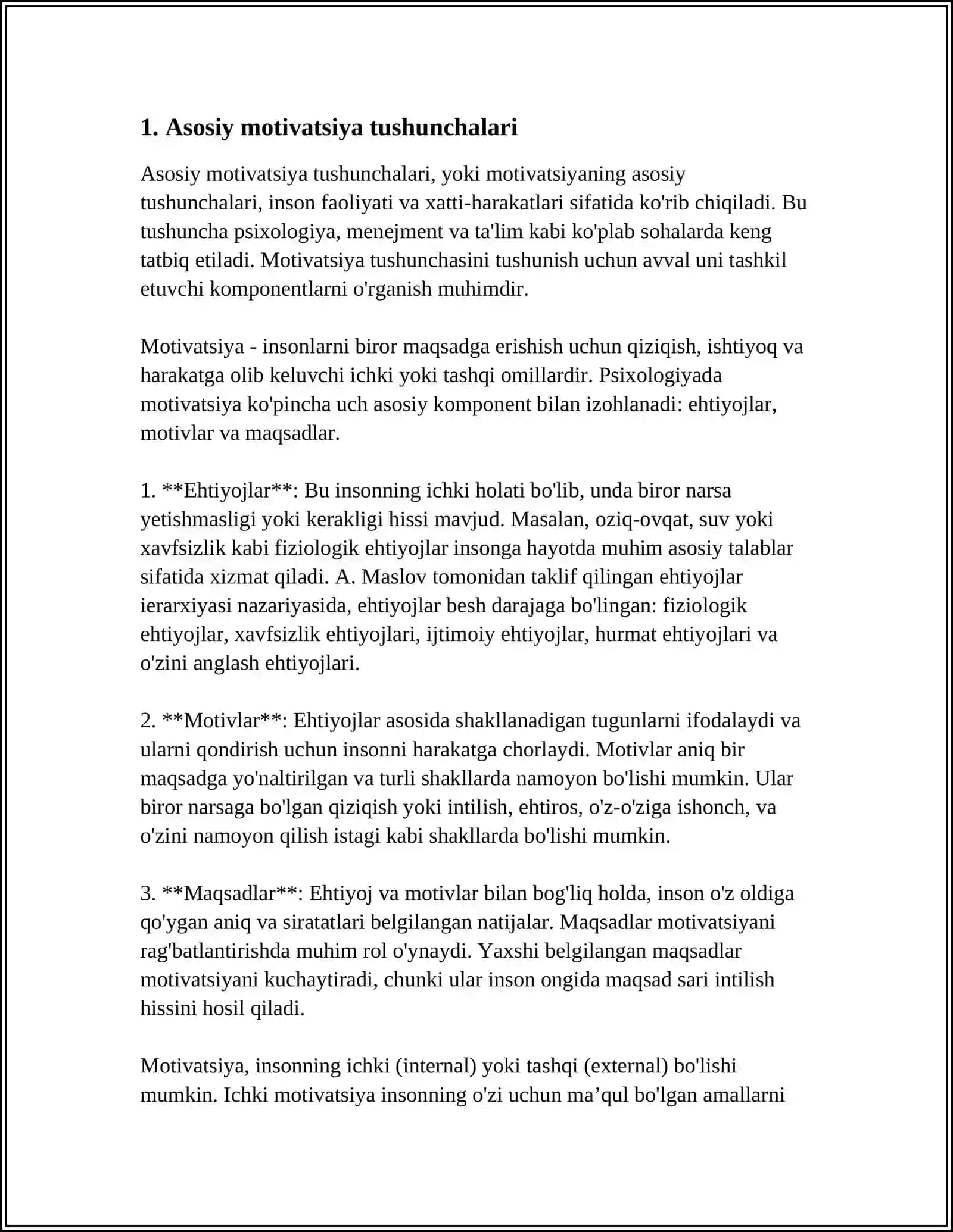 MOTIVATSIYA KLASSIFIKATSIYASI 3