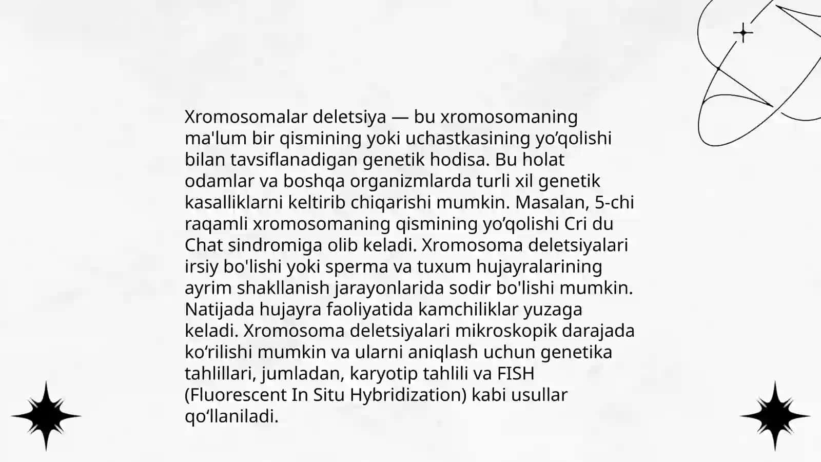 Xromosoma abberatsiyalari yoki qayta tuzilishlari 3