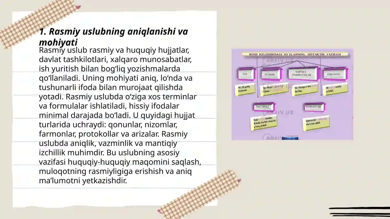 Rasmiy uslub va uning umumiy xususiyatlari 3