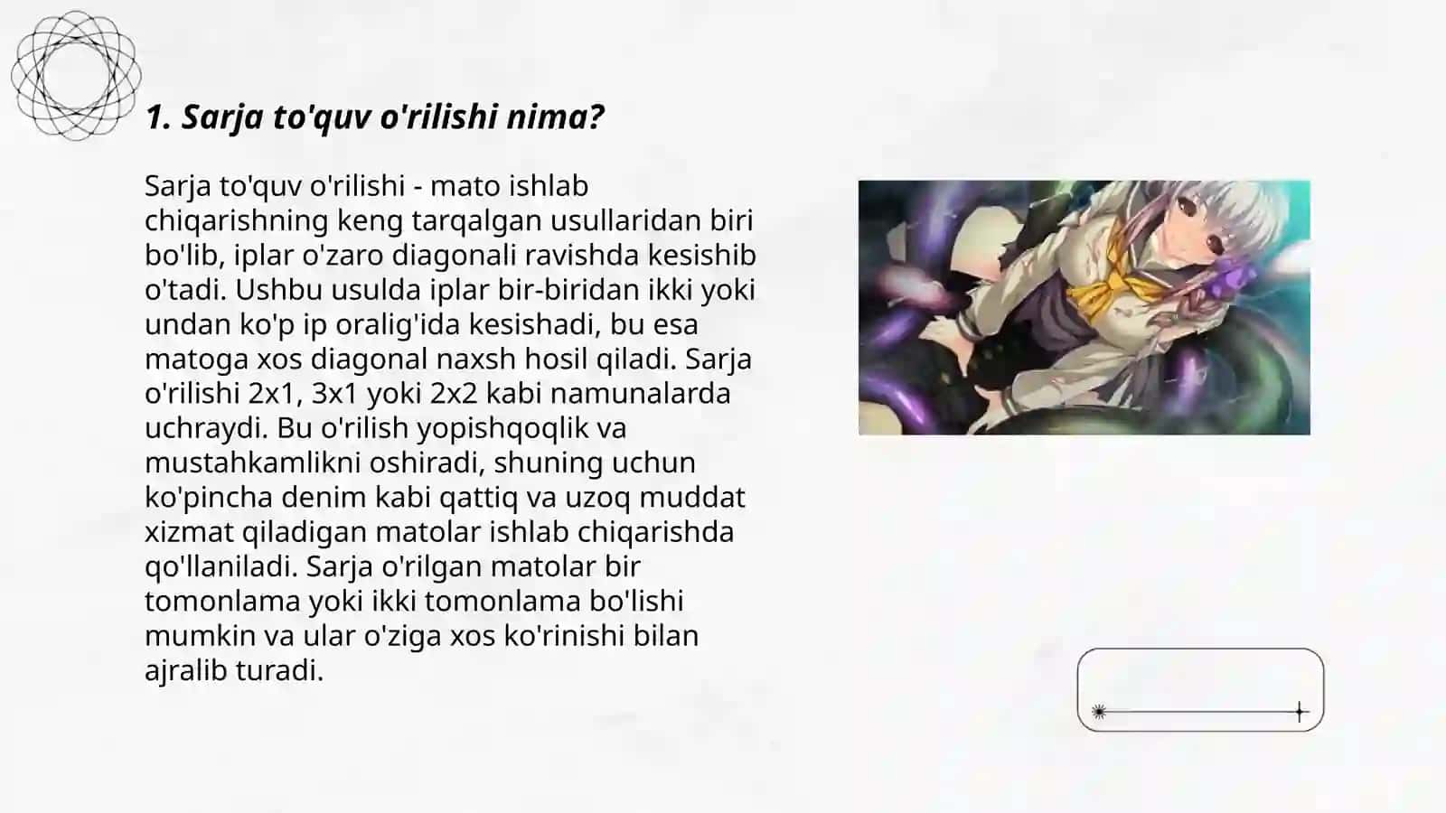 Kòylakbop tòqima ishlab chqarishda "Sarja" tòquv òrilishning tòliq taxtlash dastiridan foydalanish 3