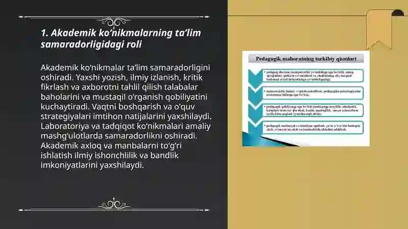 Akademik koʻnikmalarning talabalar faoliyatidagi ahamiyati va dolzarbligi 3