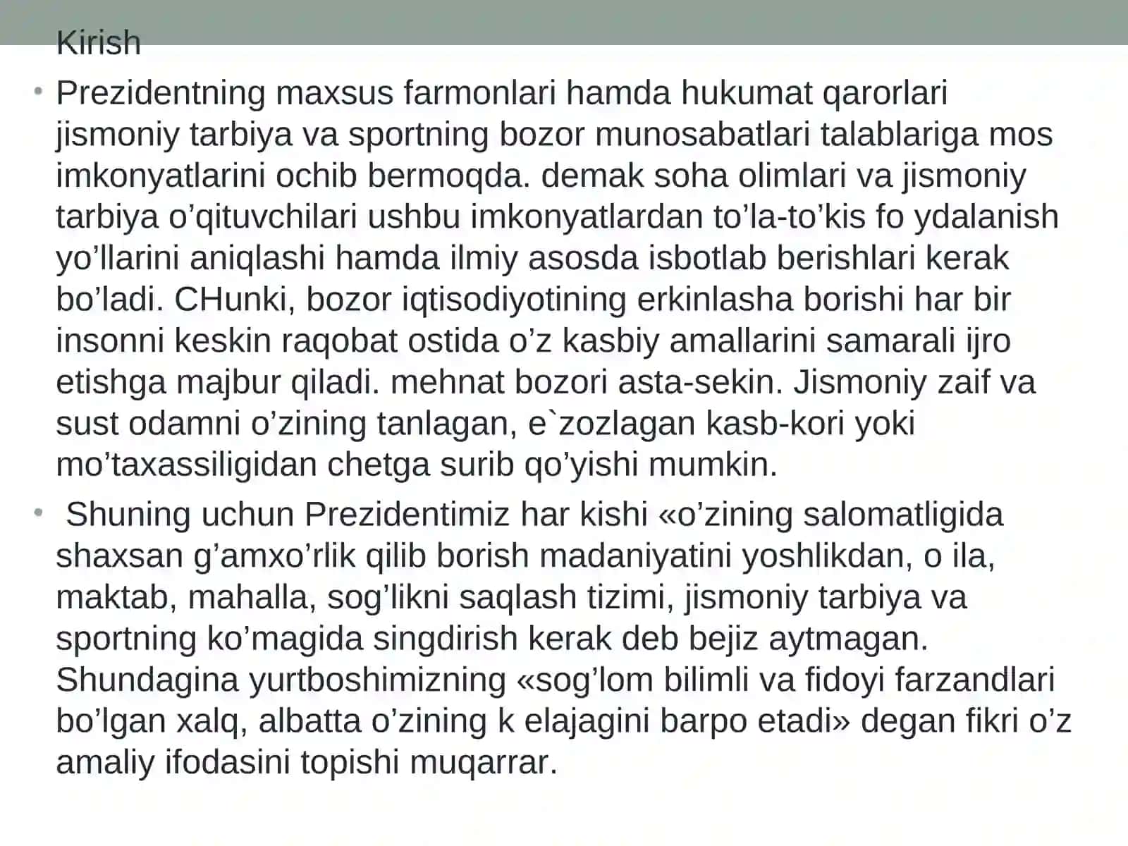 Jismoniy mashqlarning klassifikatsiyasi 3