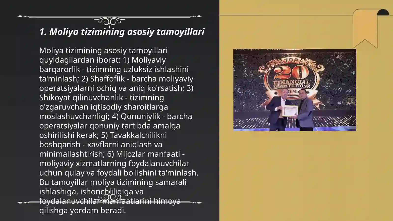 Moliya tizimi va moliyaviy siyosat 3