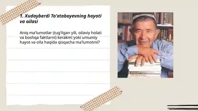 Xudayberdi Toʻxtaboyev hayoti va ijodi 3
