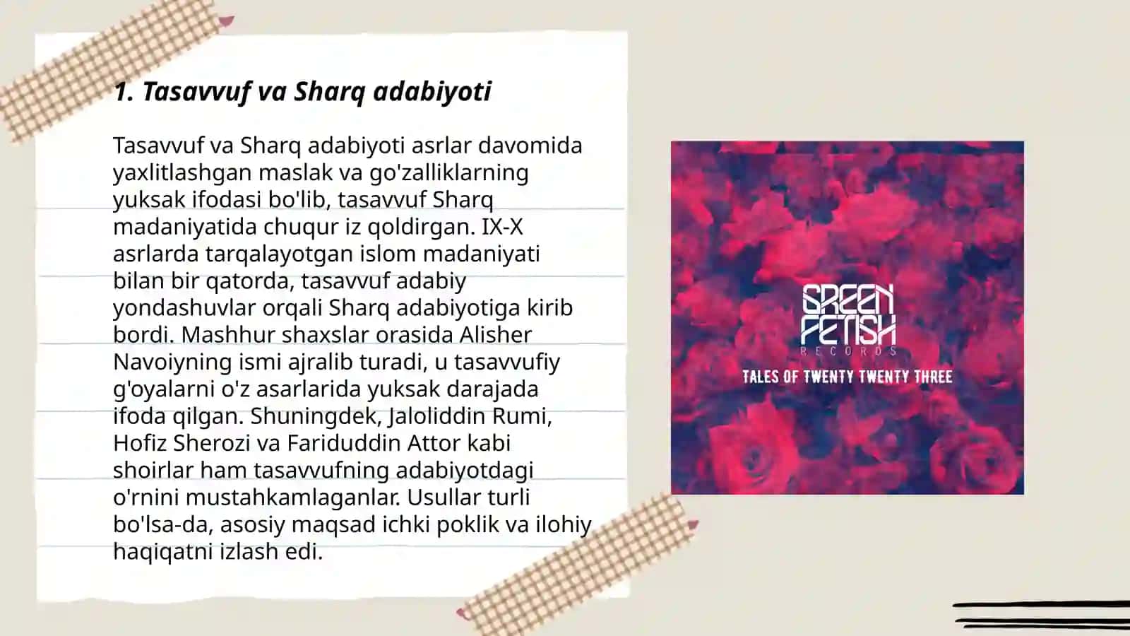 Tasavvuf va Sharq adabiyoti 3