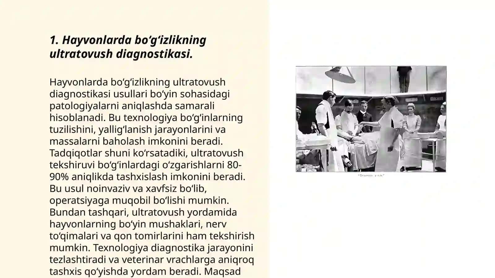 Hayvonlarda bo‘g‘izlikni ultratovush UTT yordamida tekshirish 3