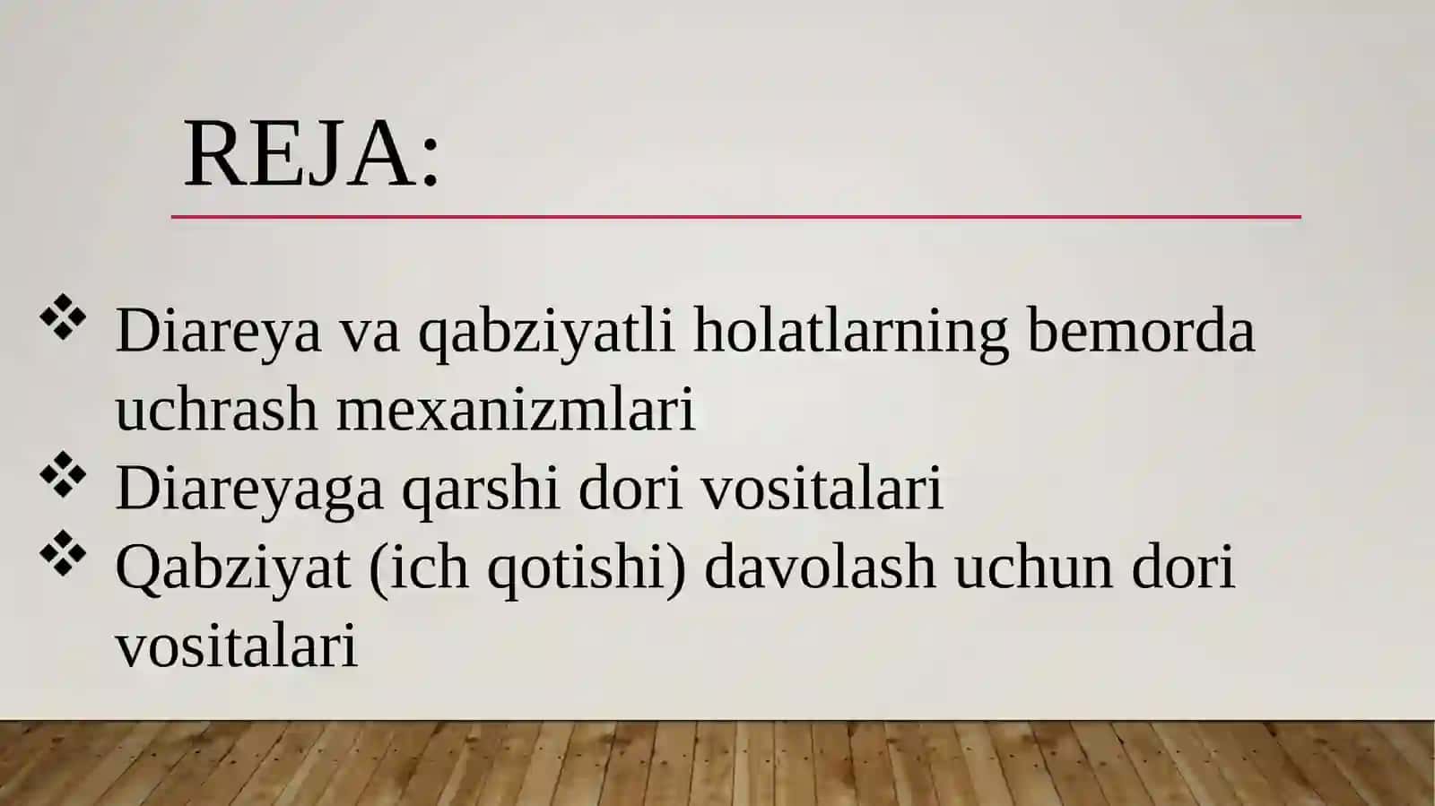Diareya va Qabziyatda qo’llaniladigan dori vositalarining ta’sir mexanizmlari 3