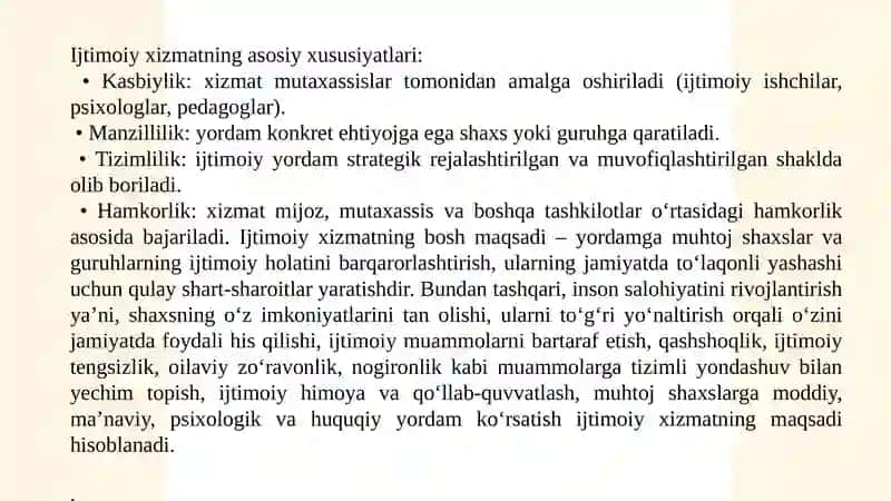 Ijtimoiyxizmatni amalga oshirishda mutaxassislar va mijoz motivatsiyasi 3