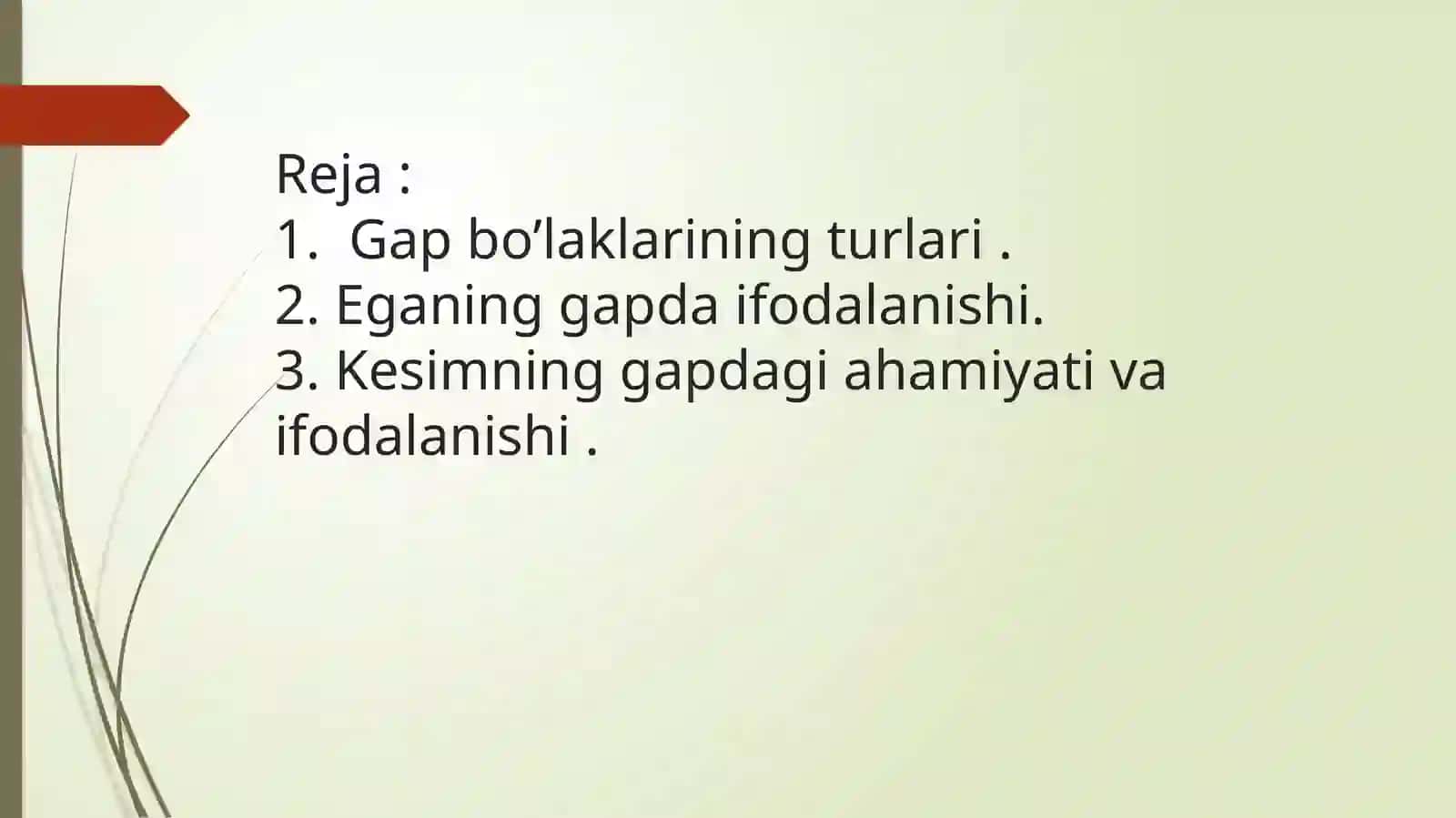 Gapbo'laklari. Ega va kesim bo’yicha misollar ustida ishlash 3