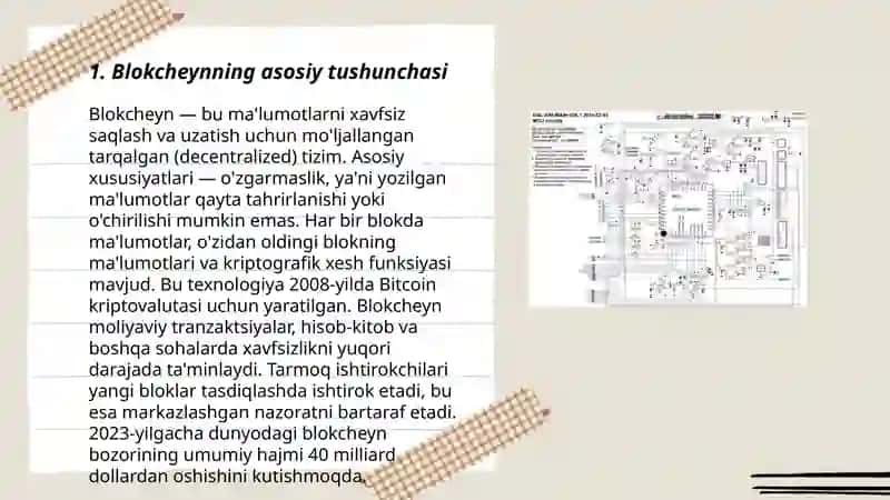 Blokcheyn texnologiyasi va uning asosiy komponentlari 3