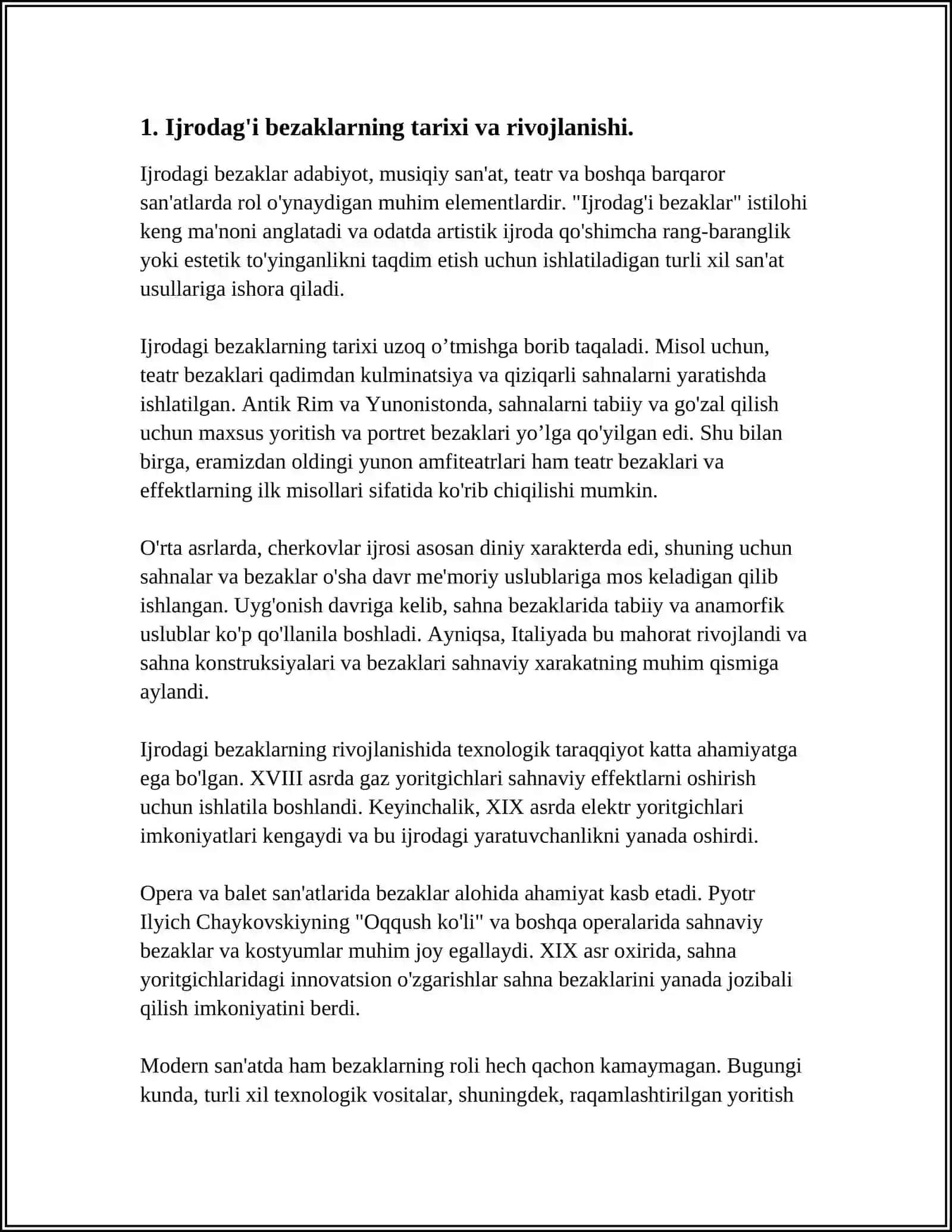 IJRODAGI BEZAKLAR, ZARBLAR, YAKKANAVOZ VA TURLI TARKIBDAGI CHOLG’U ANSAMBLLARIDA IJROCHILIK MASALALARI 3