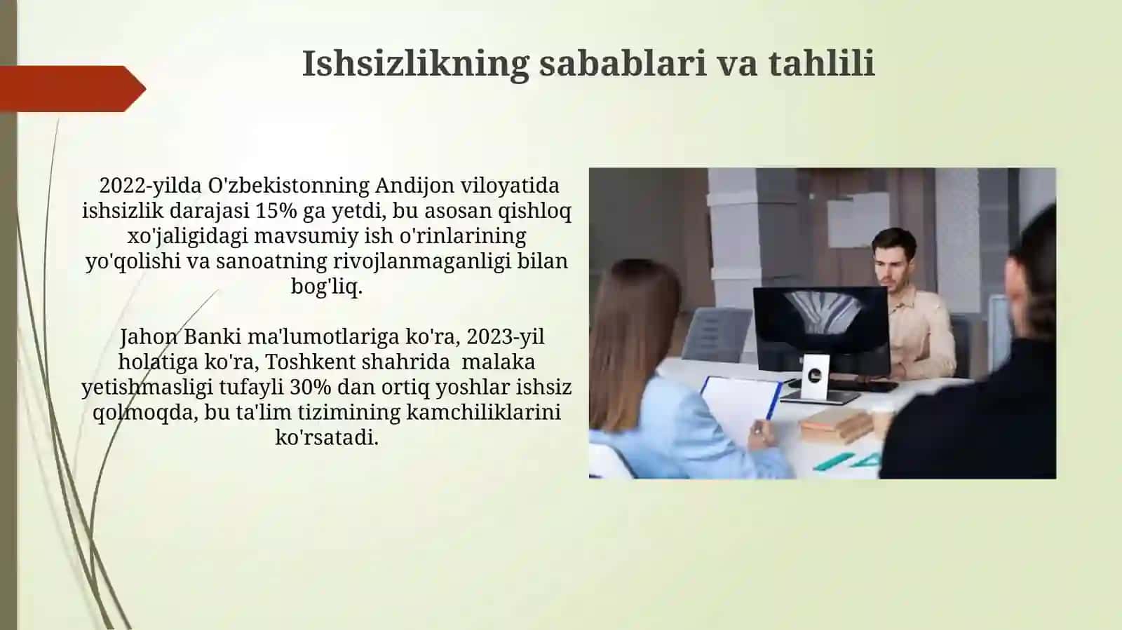 Ishsizlikda usullar va texnologiyalar 3