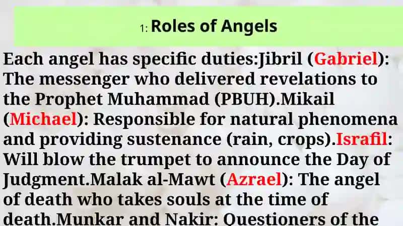 The Angels in Islam 3