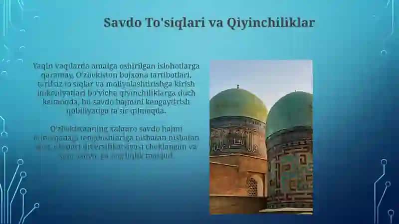 O'zbekistonning xalqaro bozordagi tovar aylanmasi 3
