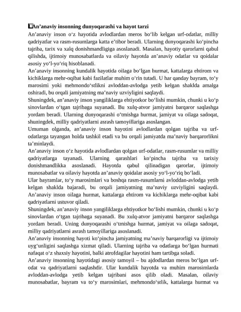 An’anaviy va diniy insonni qiyosiy tavsifi 3