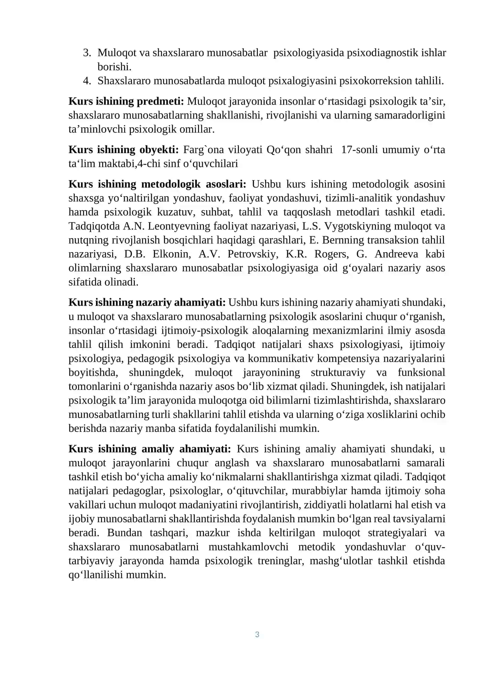 Muloqot va shaxslararo munosabat psixologiyasi 3