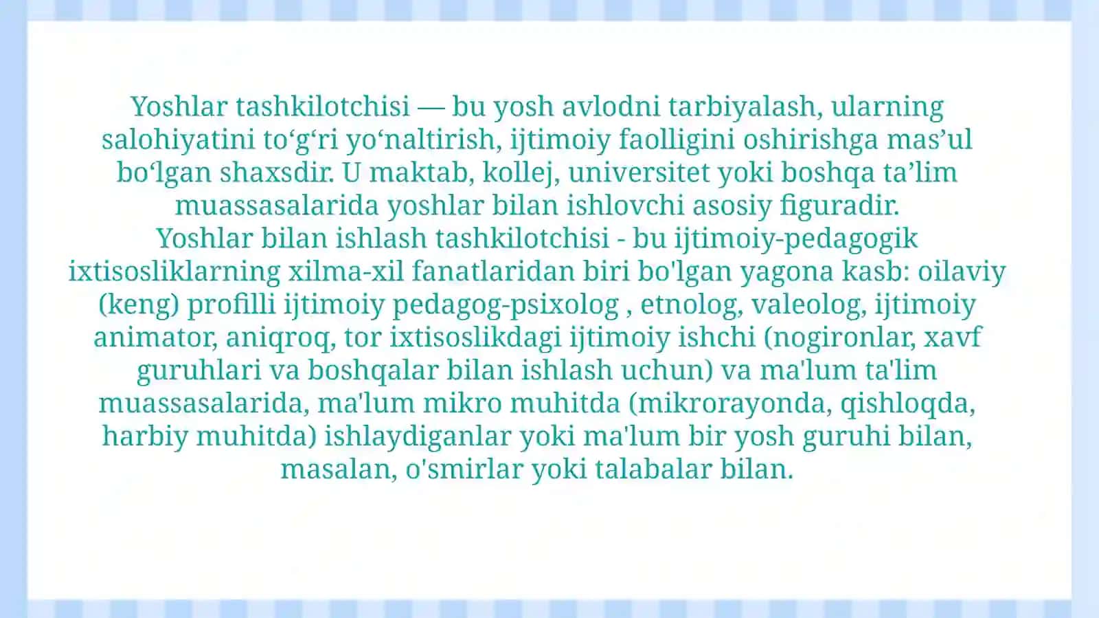 Yoshlar tashkilotchisining shaxs shakllanishiga taʼsiri 3