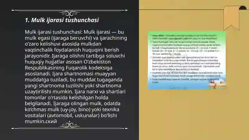 Mulk ijarasi va uning turlari 3