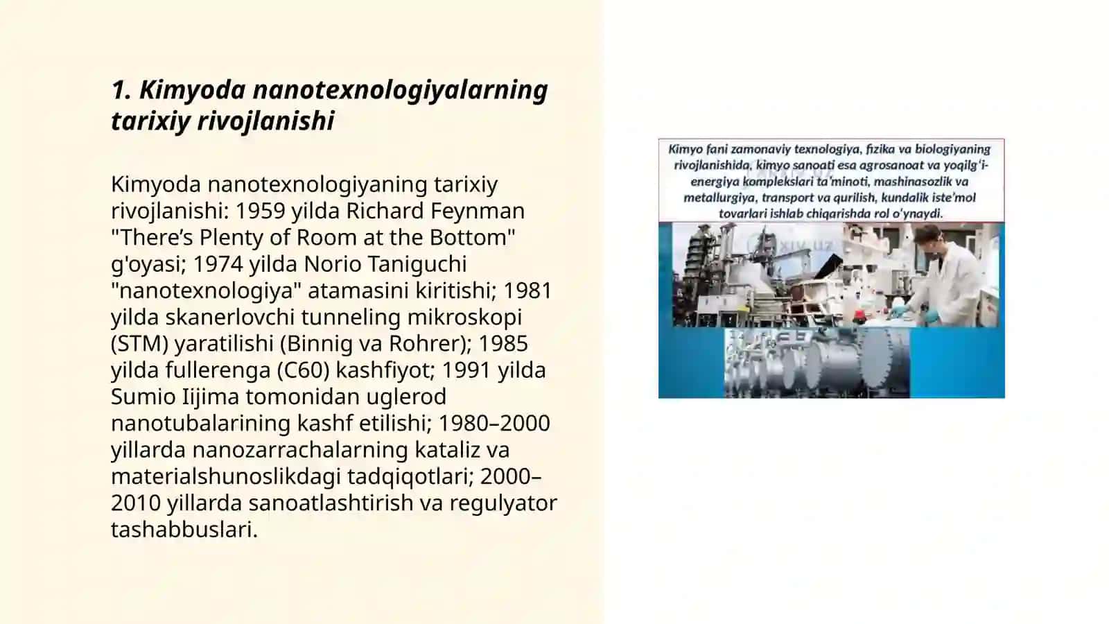 Kimyoda nanotexnologiyalarning rivojlanishi 3