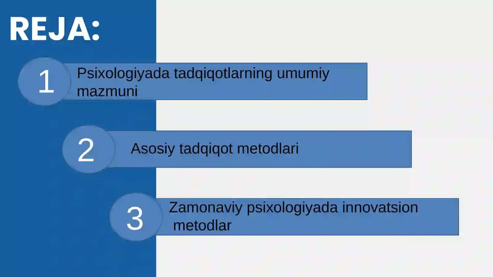 Hozirgi zamon psixologiyasi daryolaridan tadqiqot metodlari 3