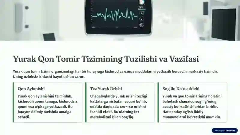 Chaqaloqlarda Nafas Olish va Yurak Qon Tomir Tizimini Baholash 3