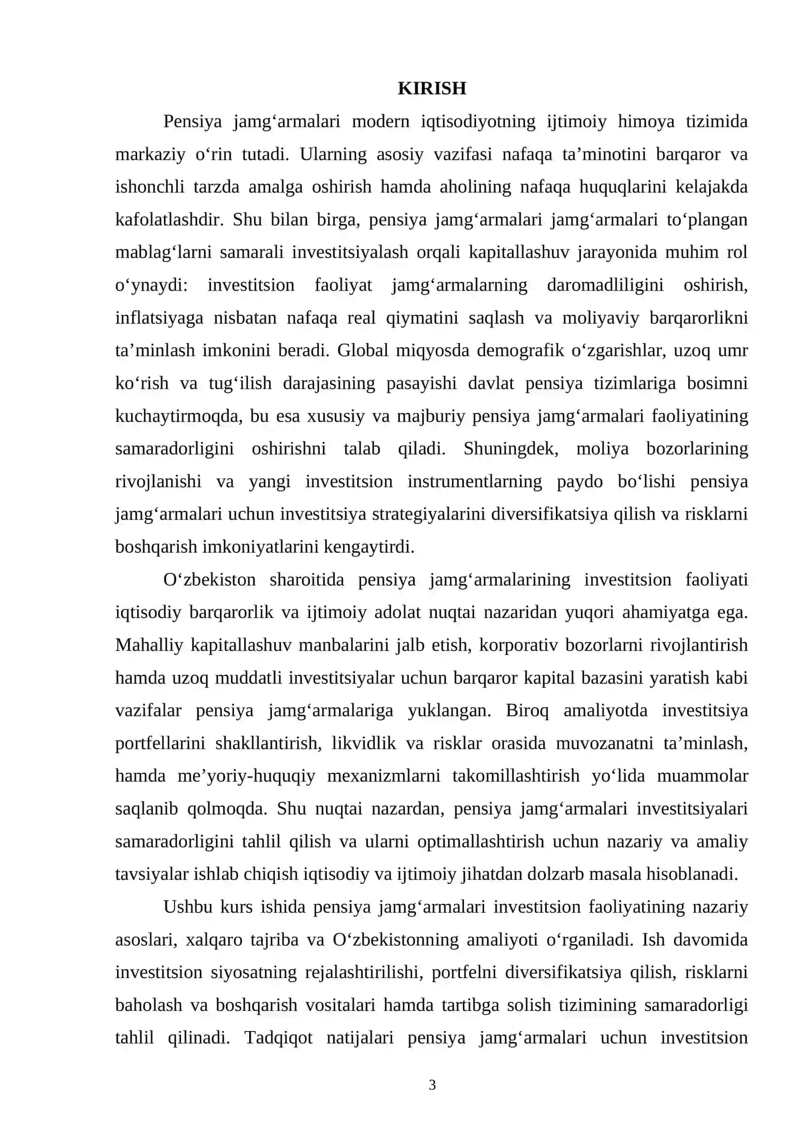 PENSIYA JAMGʻARMALARI VA ULARNING INVESTITSION FAOLIYATI 3