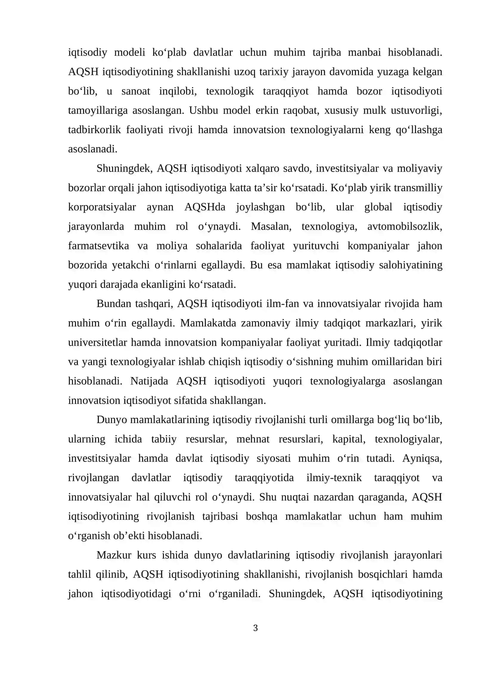 DUNYO DAVLATLARI IQTISODIY RIVOJLANISHINING NAZARIY ASOSLARI 3