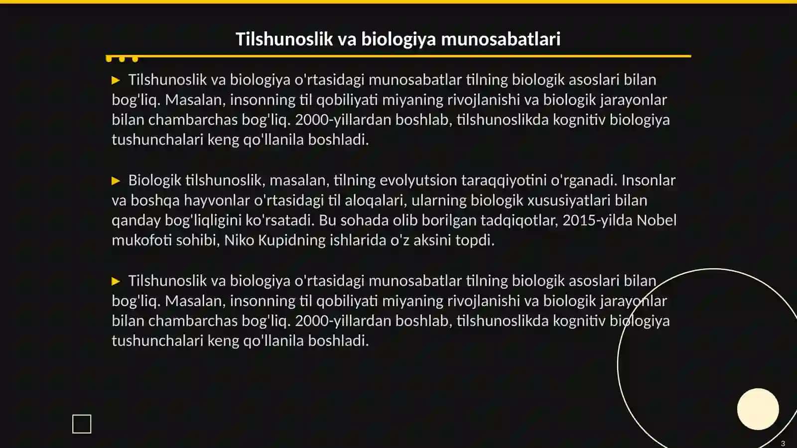 Tilshunoslikning tabiiy fanlar bilan munosabati 3