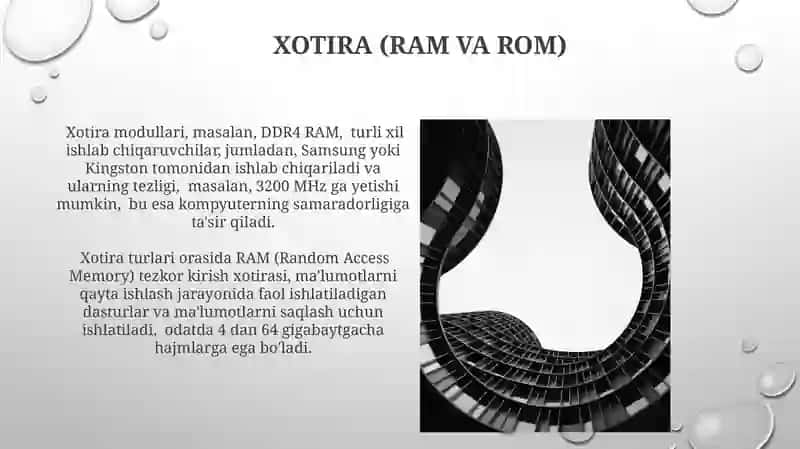 Shaxsiy kompyuter tuzilishi va arxitekturasi 3