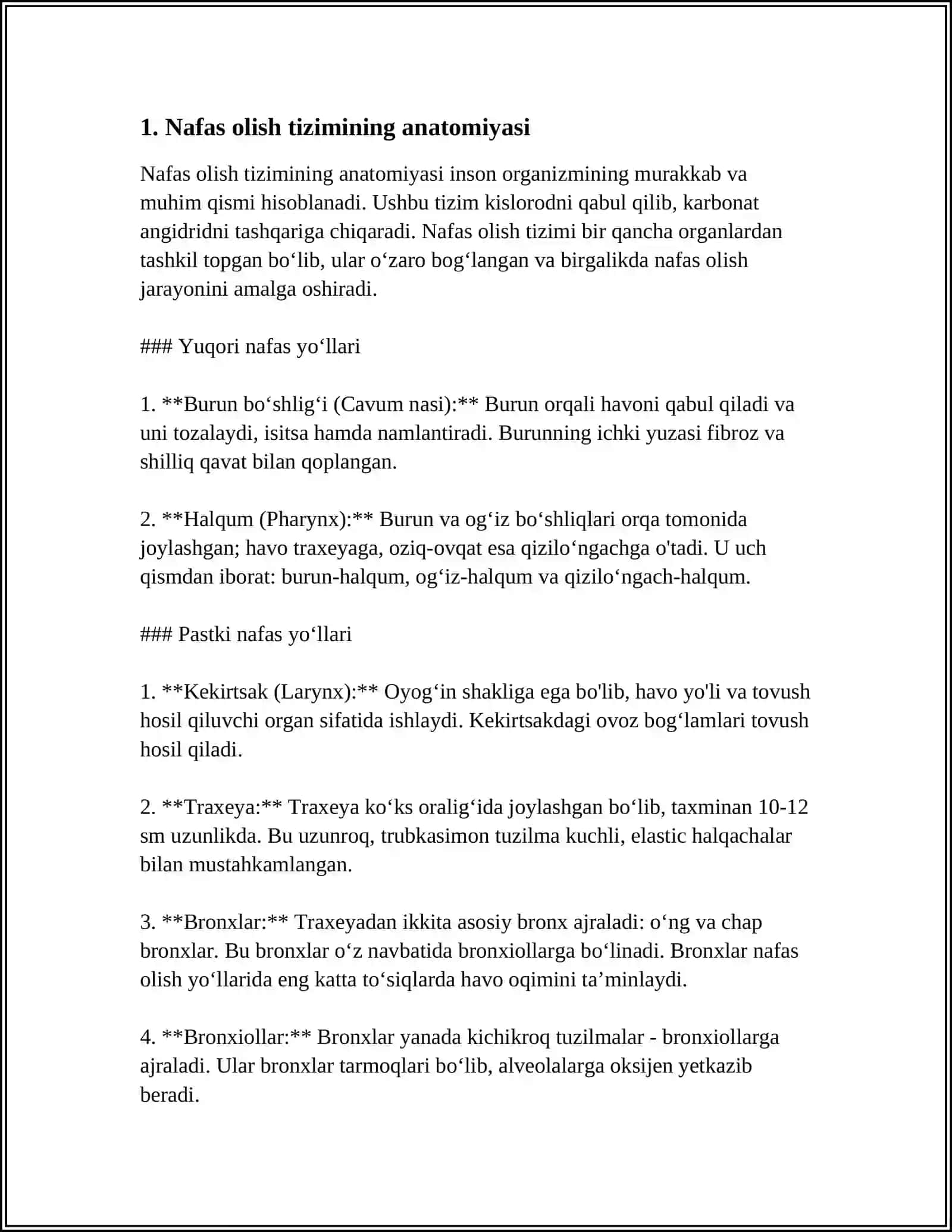 NAFAS OLISH TIZIMI VA YURAK-QON TOMIR TIZIMI FAOLIYATI BUZILGAN BEMORLARNI KUZATISH VA ULARNIPARVARISH QILISH 3