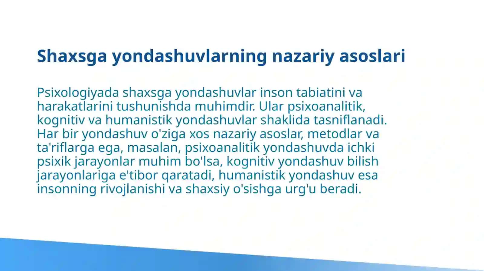 Rus psixologiyasida shaxsga yondashuvlar 3
