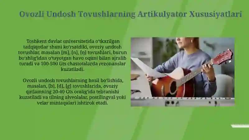 Ovozli Undosh Tovushlarning Artikulyator Xususiyatlari 3