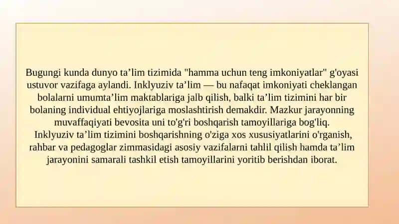 Inklyuziv ta'limning boshqarish tamoillari 3