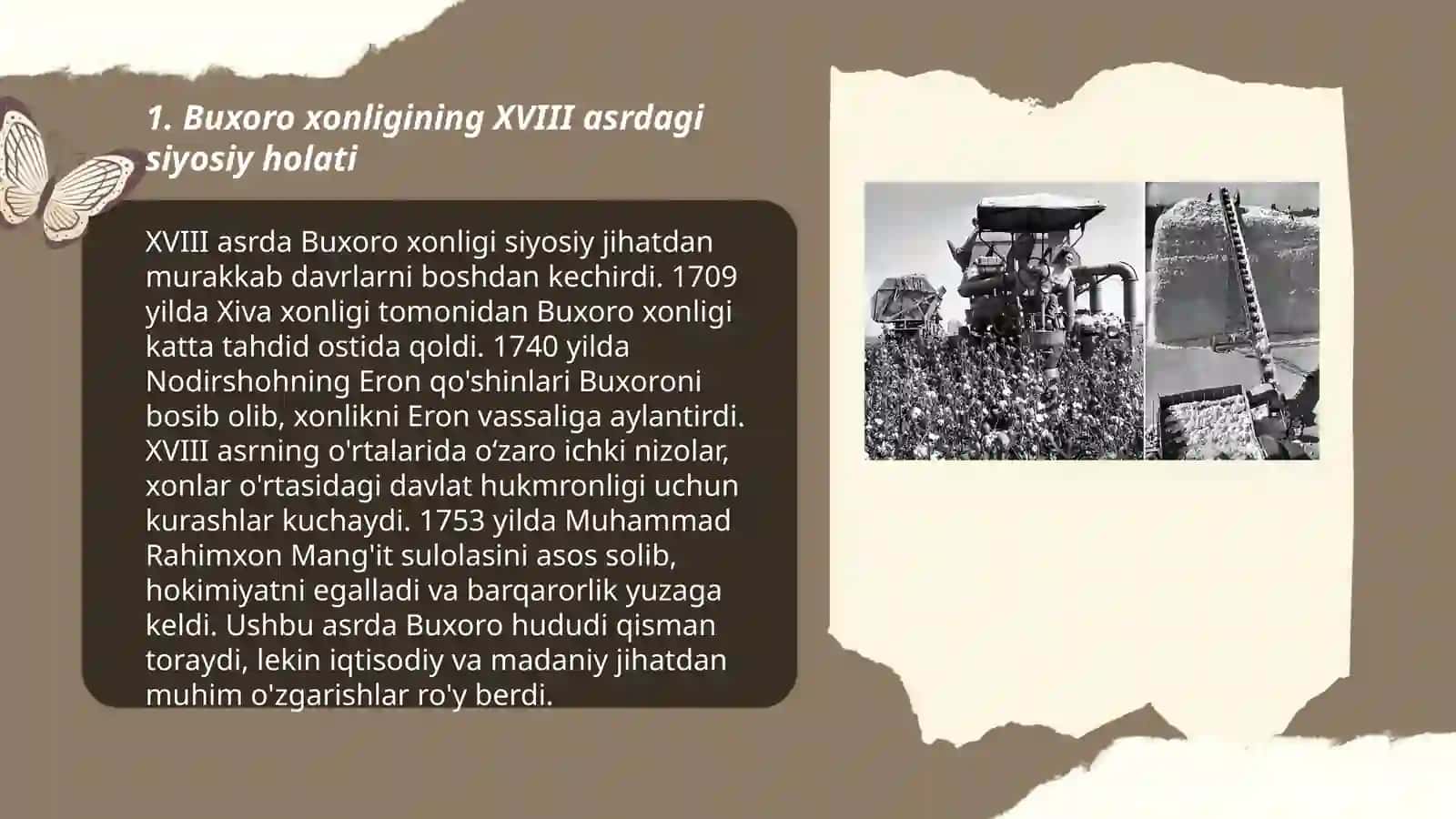 XVIII asrning birinchi yarimida Buxoro xonligining siyosiy inqirozi va uning asosiy xususiyatlari 3