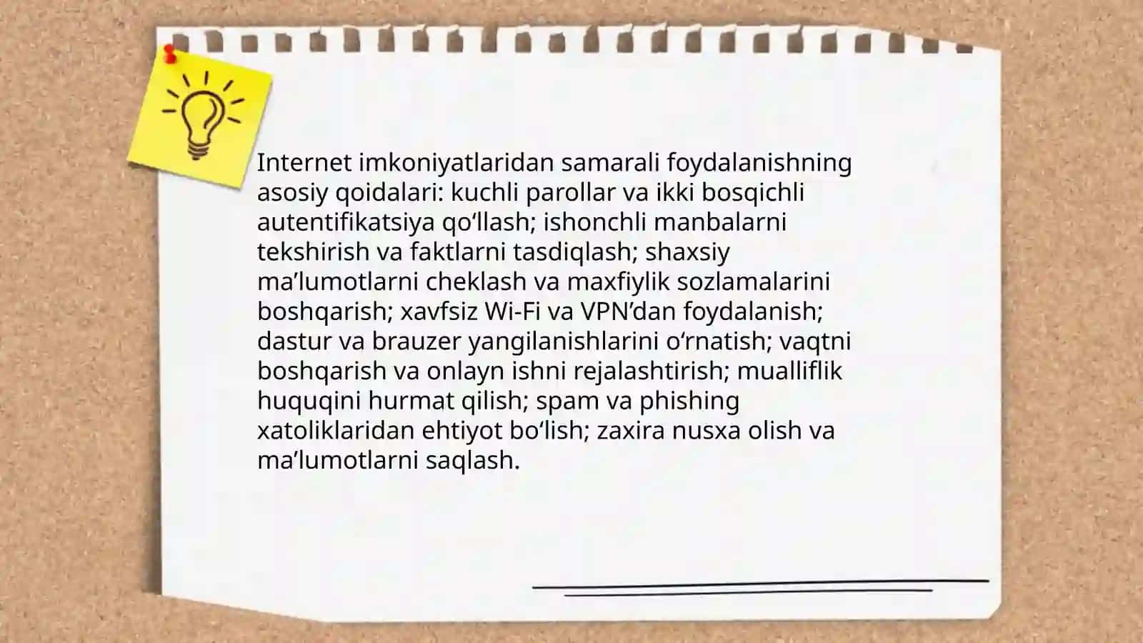 Internet imkoniyatlaridan samarali foydalanish texnologiyasi 3