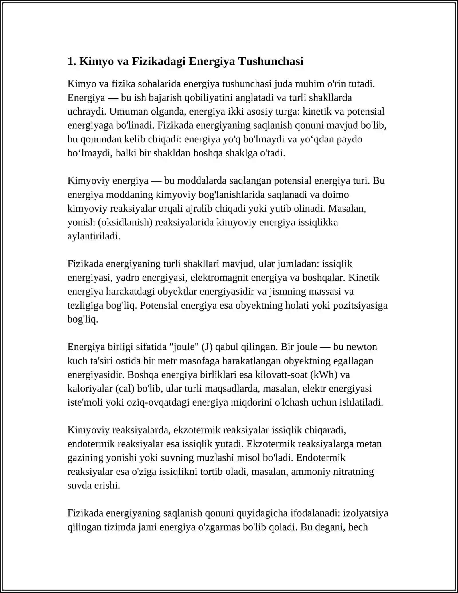 KIMYONING FIZIKA, MATEMATIKA, BIOLOGIYA, GEOGRAFIYA BILAN FANLARARO BOGLIQLIGI 3