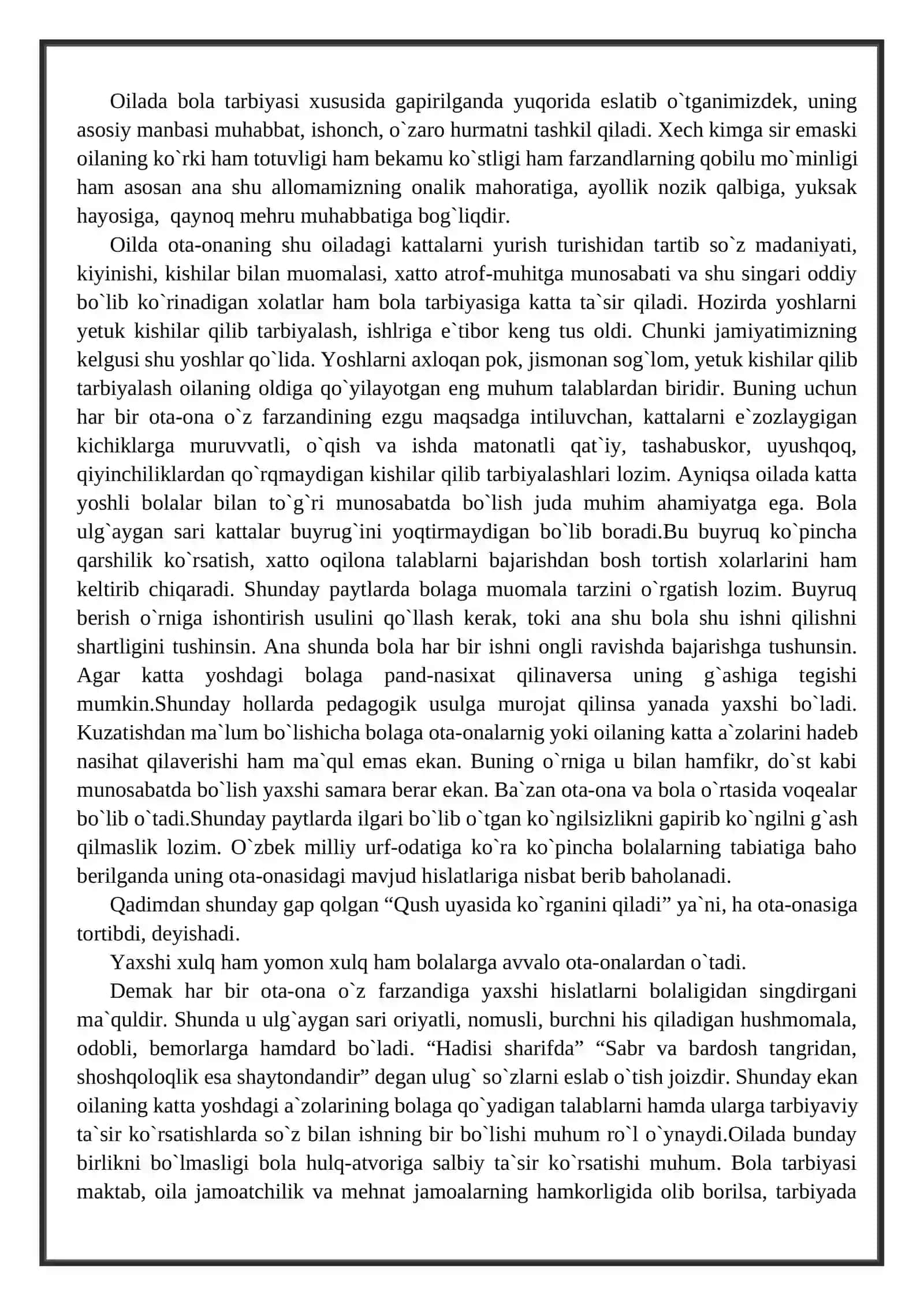 Oilada dastlabki beriladigan ma'naviy-axloqiy tarbiya 3