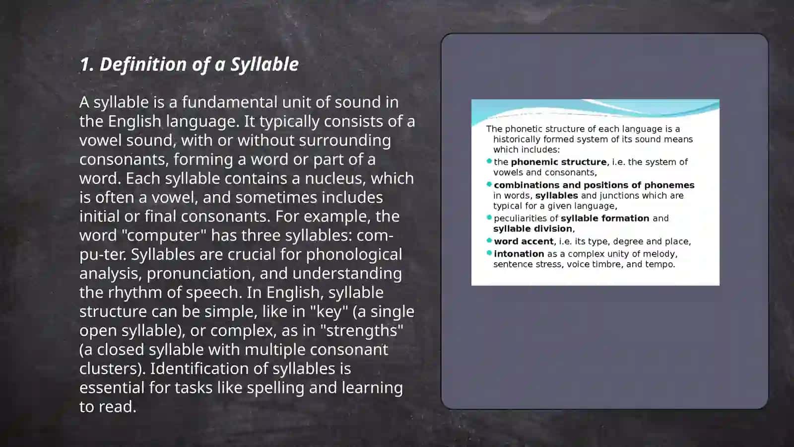 Ungerstanding syllables:Formation,division,and funktsional in English phonetics 3