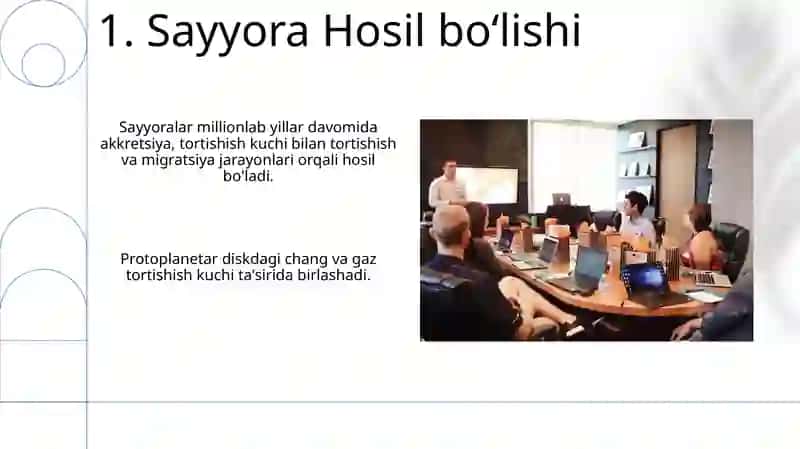 Sayyoralar mavzusiga taqdimot 3