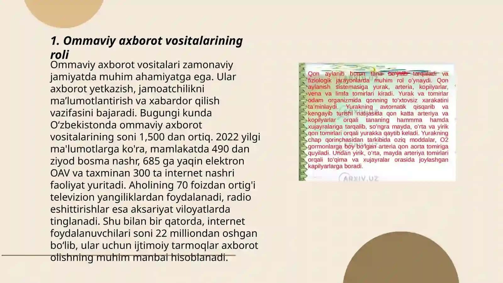 Ommaviy axborot vositalarining faoliyati 3
