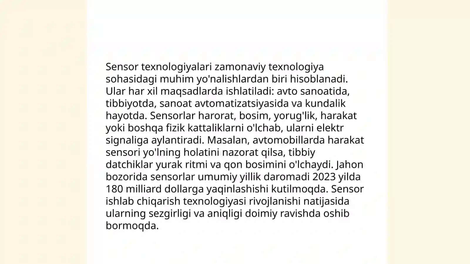 Sensor texnologiyalari 3